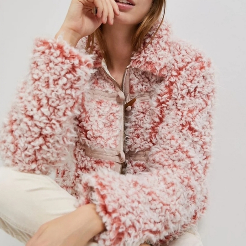 By Anthropologie Brenna teddy coat size S